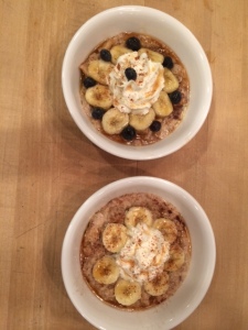 Bowls of Quick Sweet Apple Oatmeal